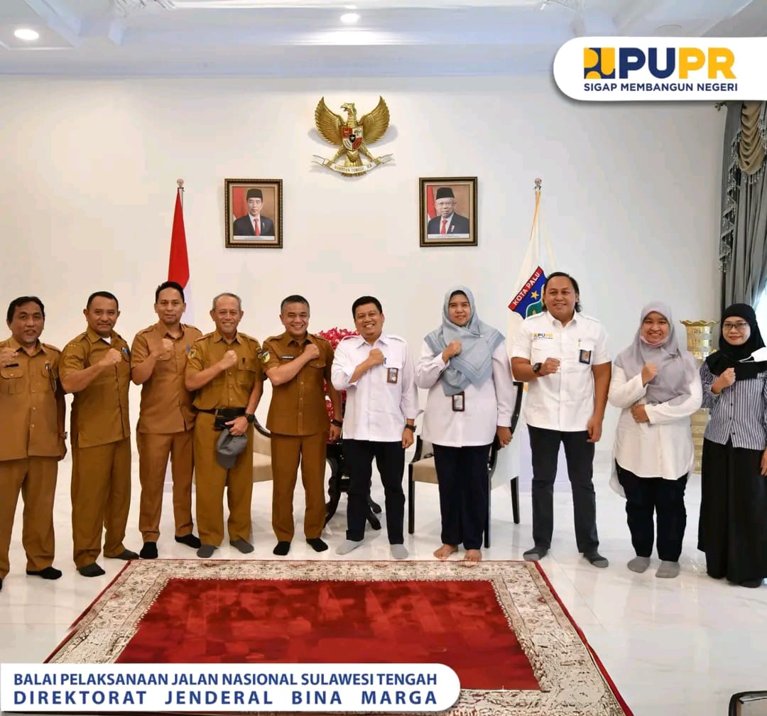 BPJN Sulteng Temui Walikota Palu