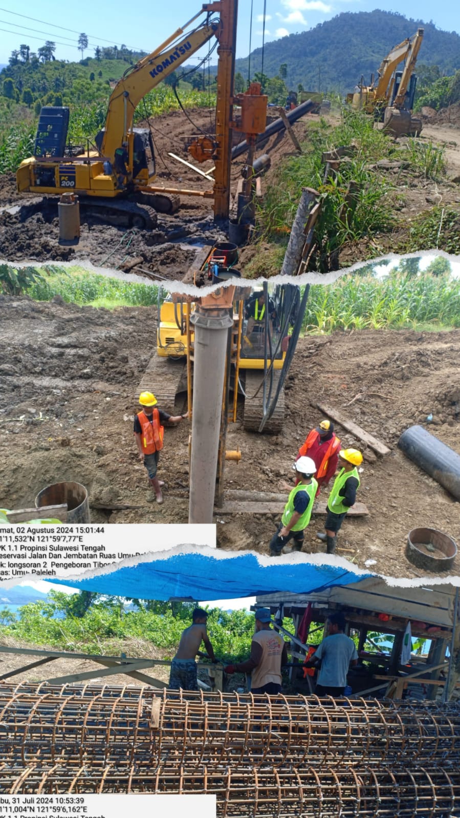 Pekerjaan Bore Pile & Penanganan Longsoran di Buol Dorong Konektivitas Wilayah